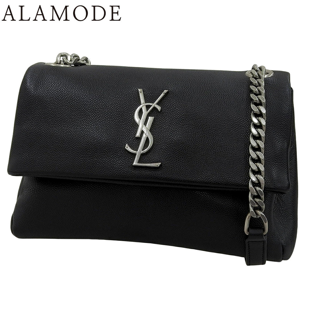 Saint Laurent Paris West Hollywood Chain Leather Crossbody Bag Black